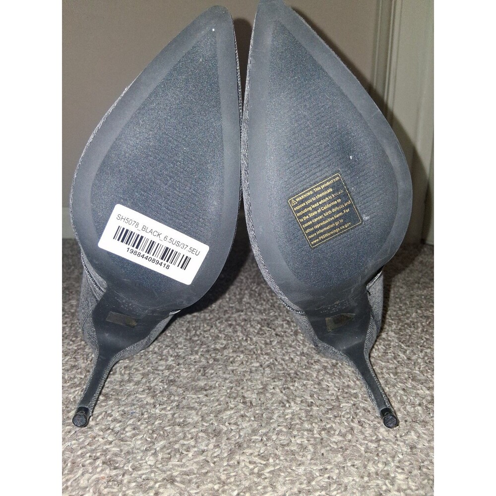 NEW! Women's London Rag Cornik Multi-Color Stone Black Denim Boots, Size 6.5 - Picture 10 of 12